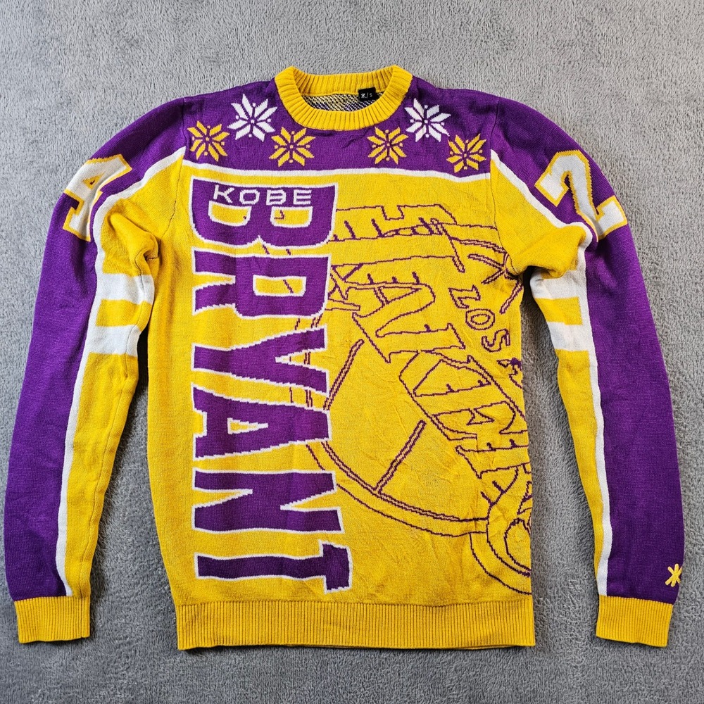 Kobe Bryant LA Lakers Black Mamba 24 Ugly Sweater FOCO‎ Small